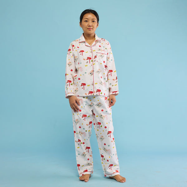 Women Letter To Santa Pajama Set