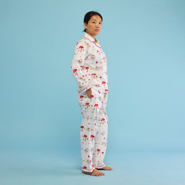 Women Letter To Santa Pajama Set