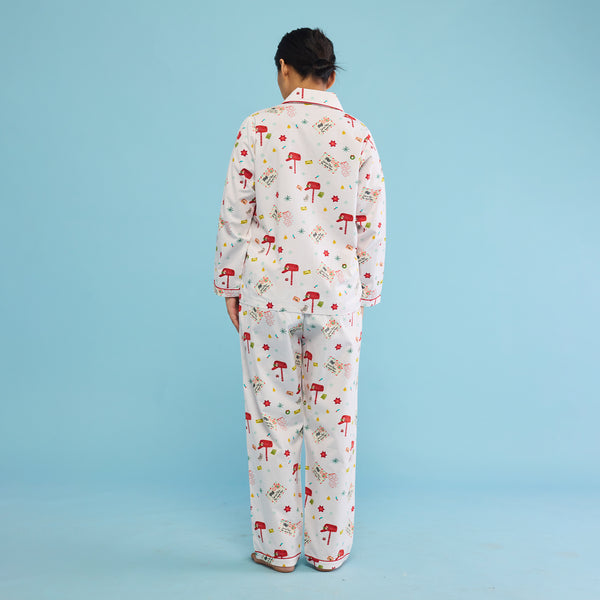 Women Letter To Santa Pajama Set