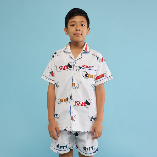 Puppy Love Shorts Set For Kids