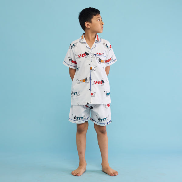 Puppy Love Shorts Set For Kids