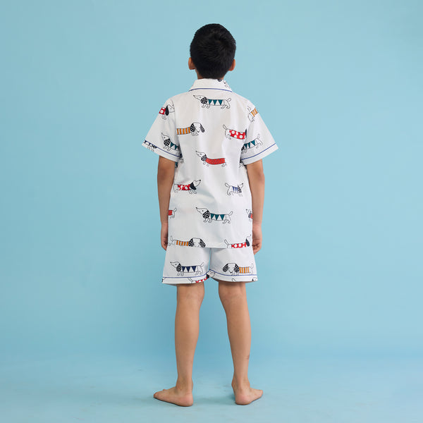Puppy Love Shorts Set For Kids