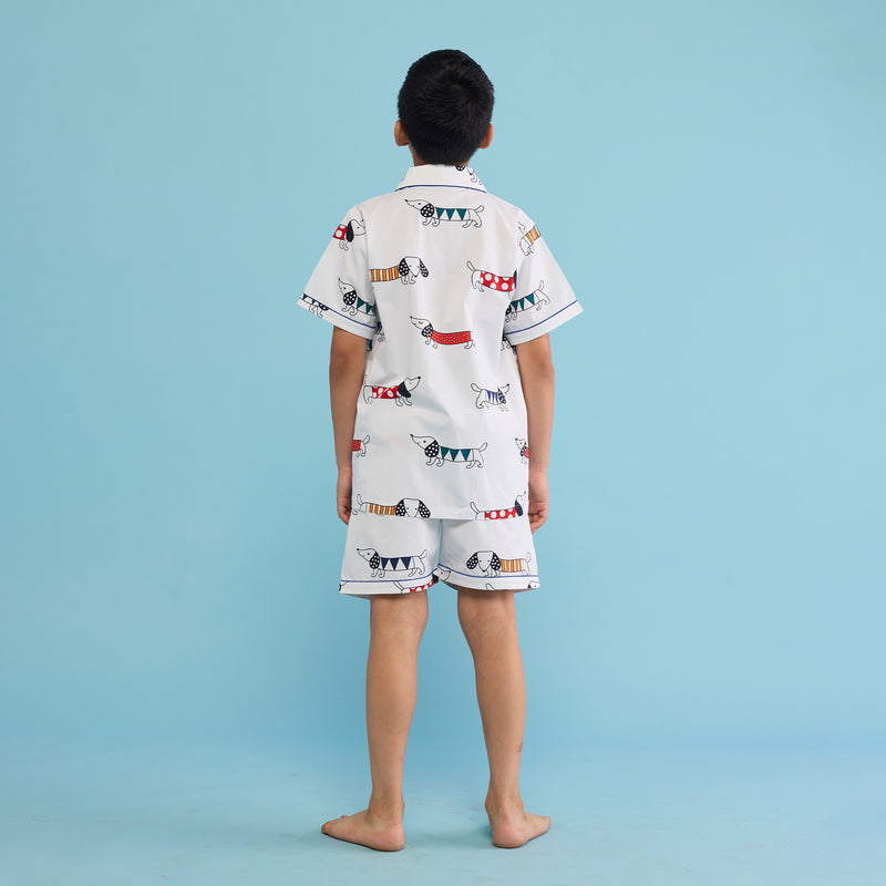 Puppy Love Shorts Set For Kids