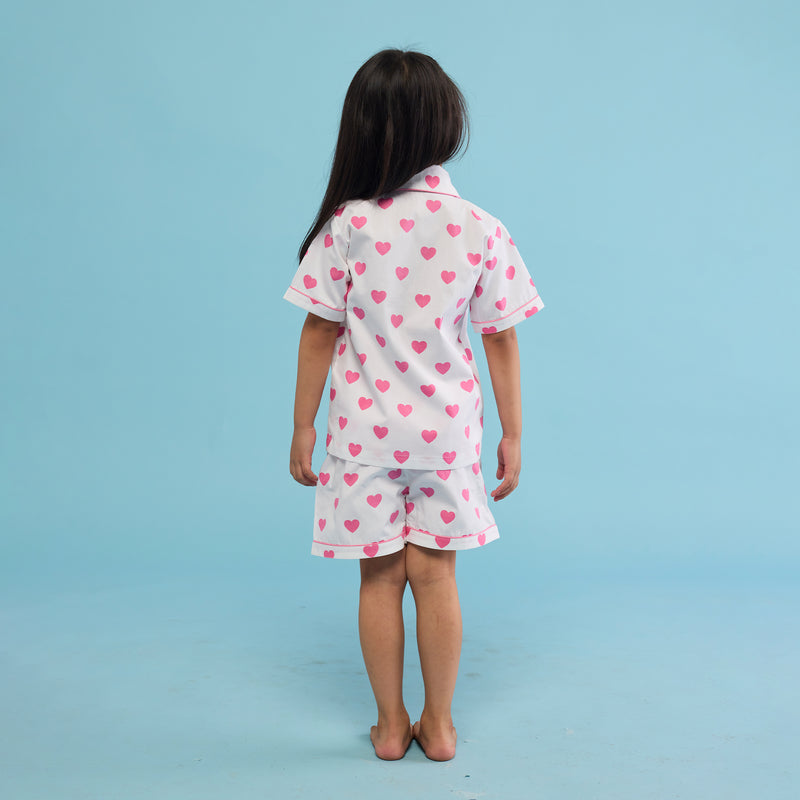 Hearts Shorts Set For Kids