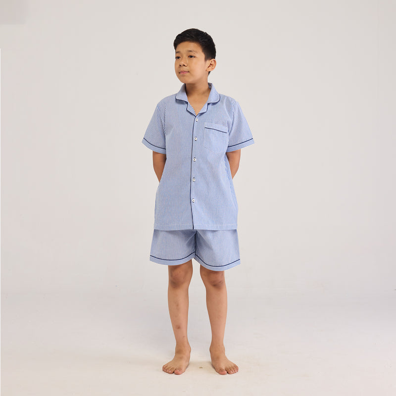 Classic Stripes Shorts Set For Kids