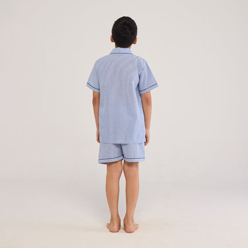 Classic Stripes Shorts Set For Kids