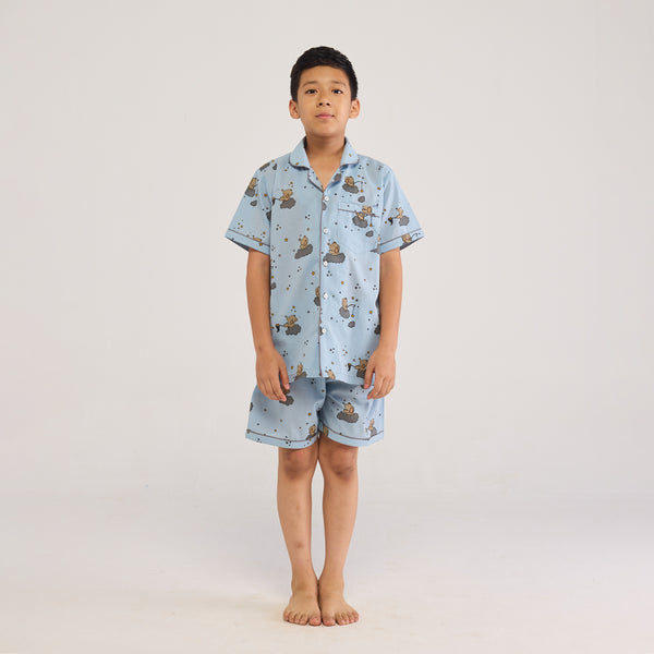 Starry Night Shorts Set For Kids