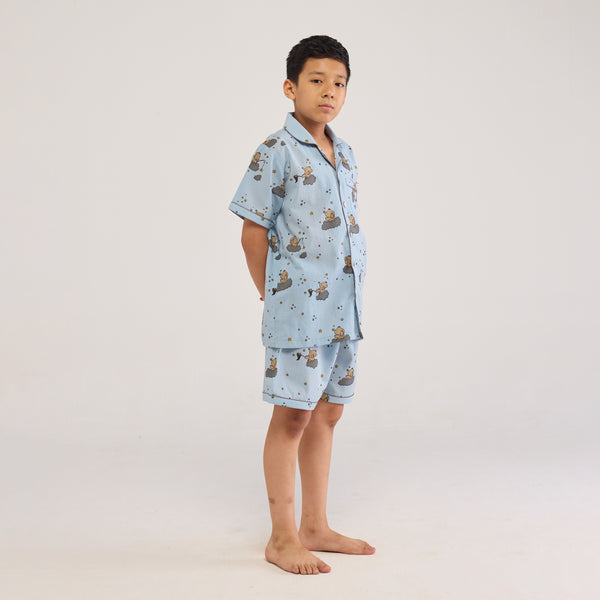 Starry Night Shorts Set For Kids