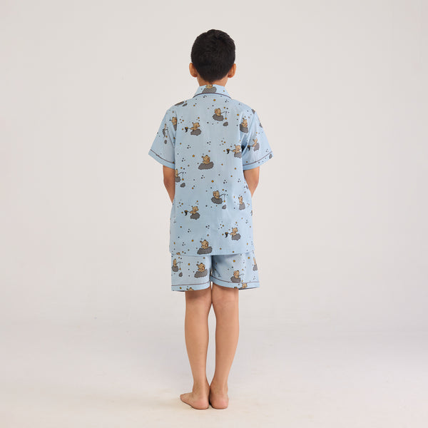 Starry Night Shorts Set For Kids