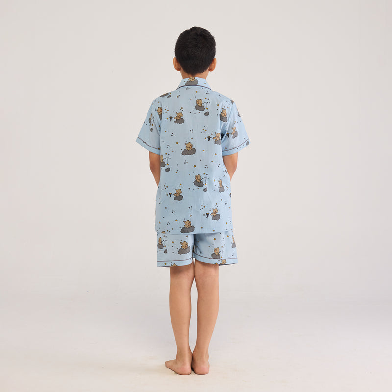 Starry Night Shorts Set For Kids