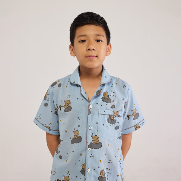 Starry Night Shorts Set For Kids