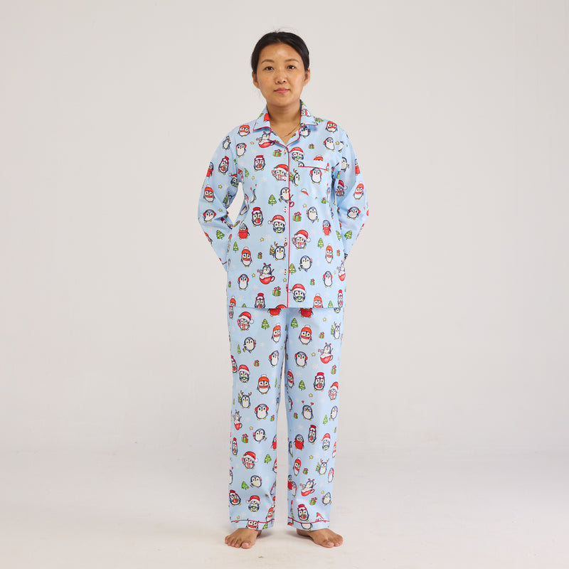 Women Penguins Pajama Set