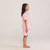 Celestial Pink Organic Shorts Set For Kids