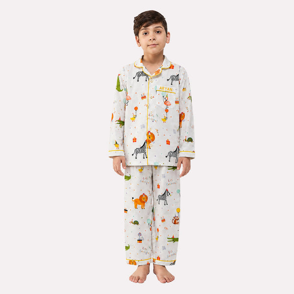 Party Animals Pima Pajama Set For Kids