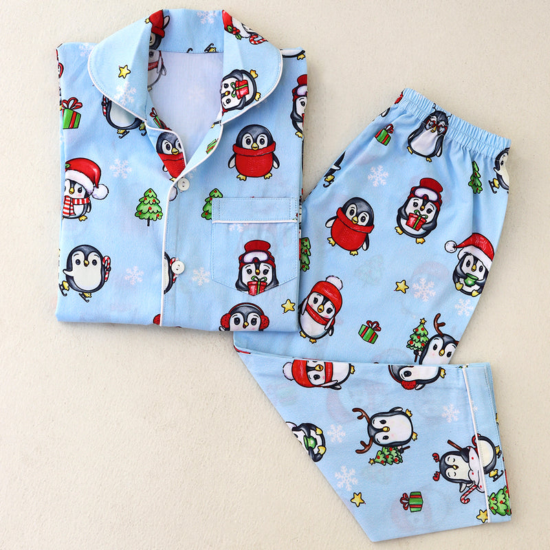 Men Penguins Pajama Set