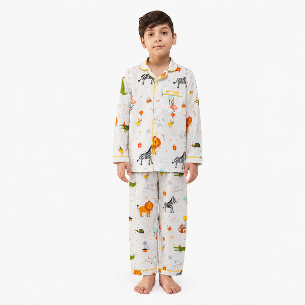 Party Animals Pima Pajama Set For Kids