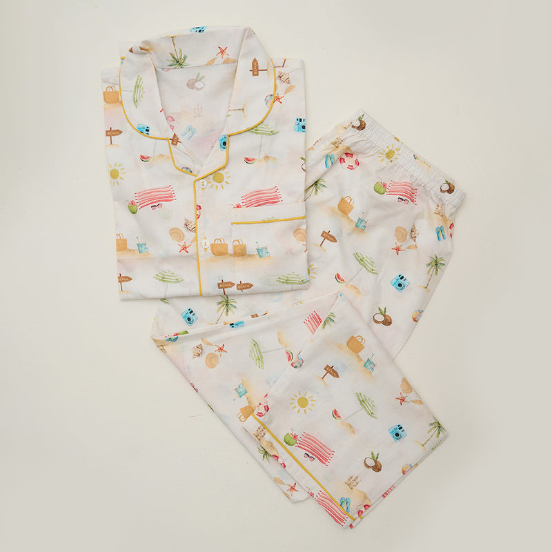 Tropical Days Pima Pajama Set For Kids