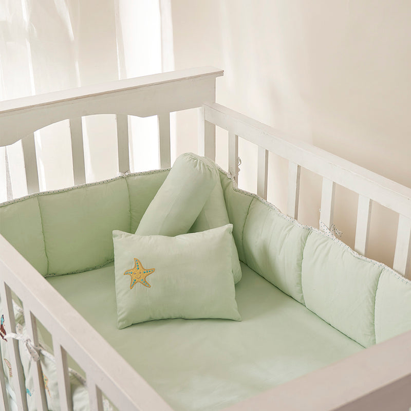 Night Night Crib Gift Set (Mermaids -Mint)