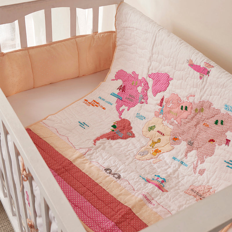 Night Night Crib Gift Set (My World-Pink)