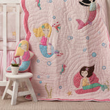 Snuggle Time Crib Gift Set (Mermaids -Pink)