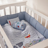 Snuggle Time Crib Gift Set (My World-Blue)