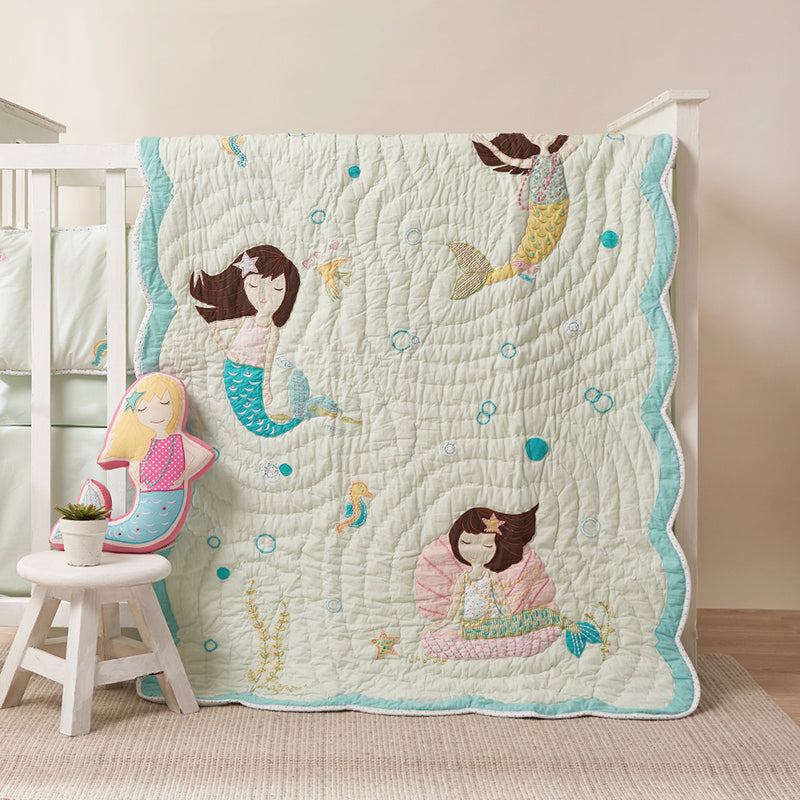 Mermaids Mint Quilt