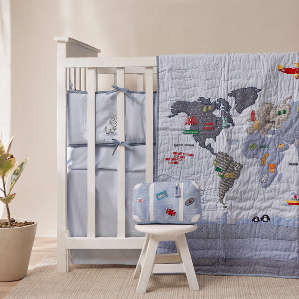 My World Blue Complete Crib Bedding Set