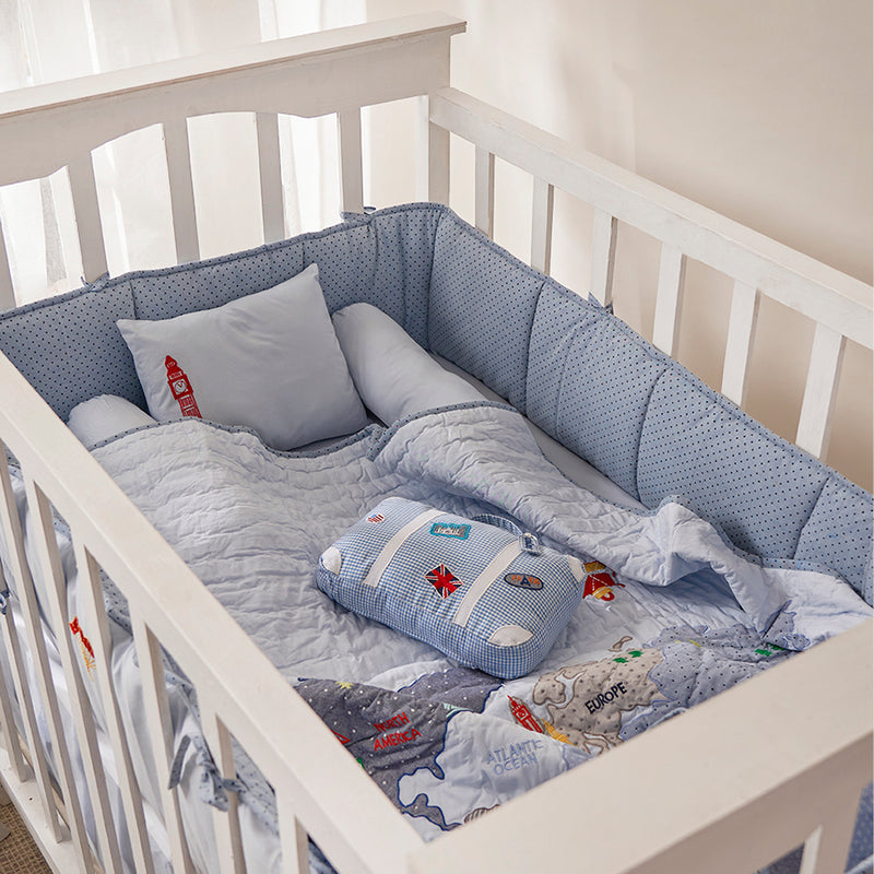 My World Blue Complete Crib Bedding Set