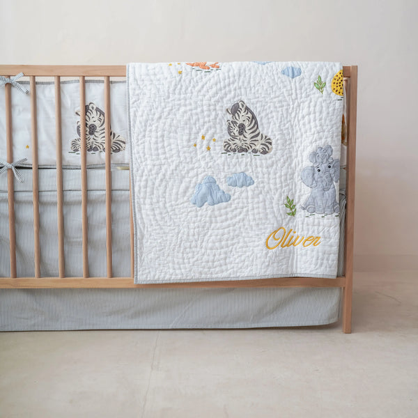 Snuggle Safari Complete Crib Bedding Set