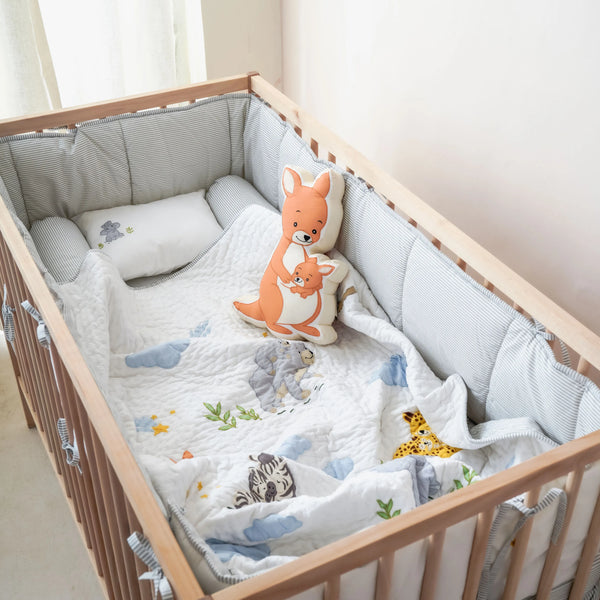 Snuggle Safari Complete Crib Bedding Set