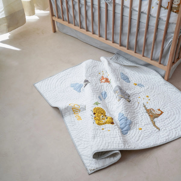 Snuggle Safari Complete Crib Bedding Set