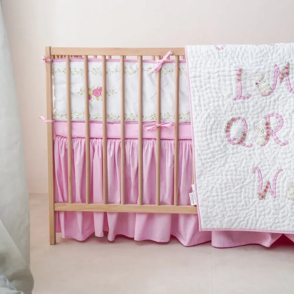 Floral Alphabet Reversible Bumper