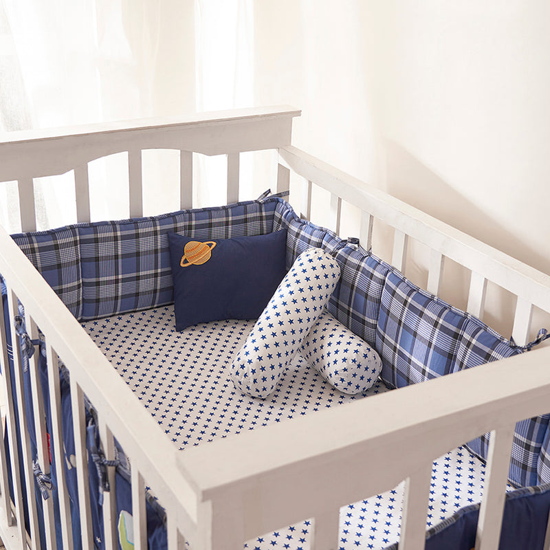 Navy Stars Crib Sheet