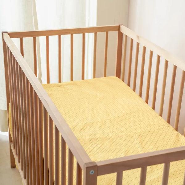 Orange Dot Crib Sheet