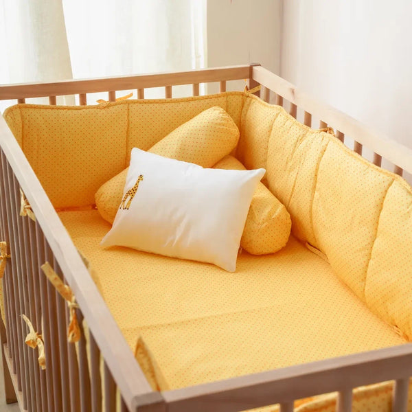 Orange Dot Crib Sheet