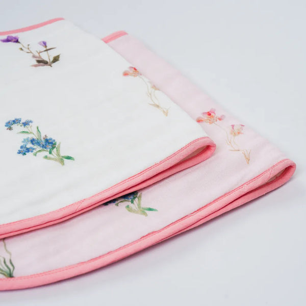 Botanical Organic Burp Cloth/Bib Set