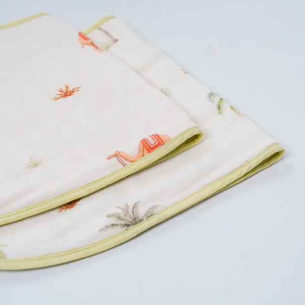 Desert Dreams Organic Burp Cloth/Bib Set