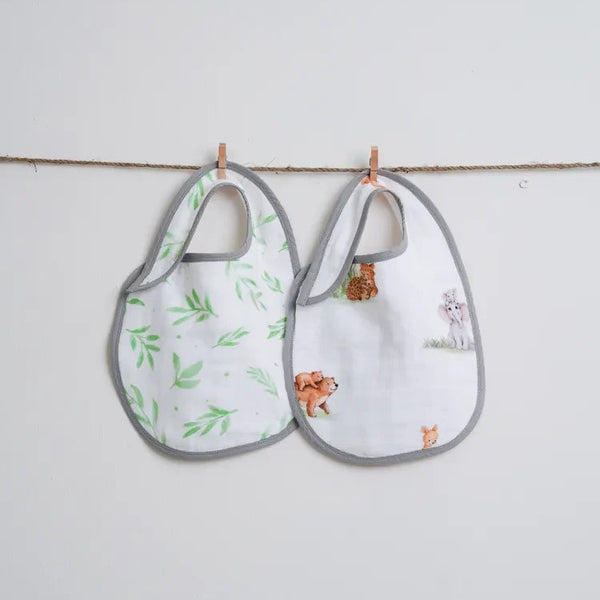 Snuggle Safari Organic Bib Set