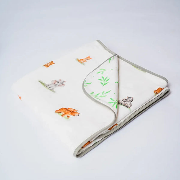Snuggle Safari Organic Reversible Blanket