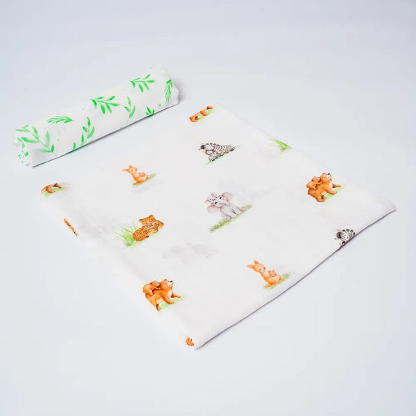 Snuggle Safari Organic Swaddle Set