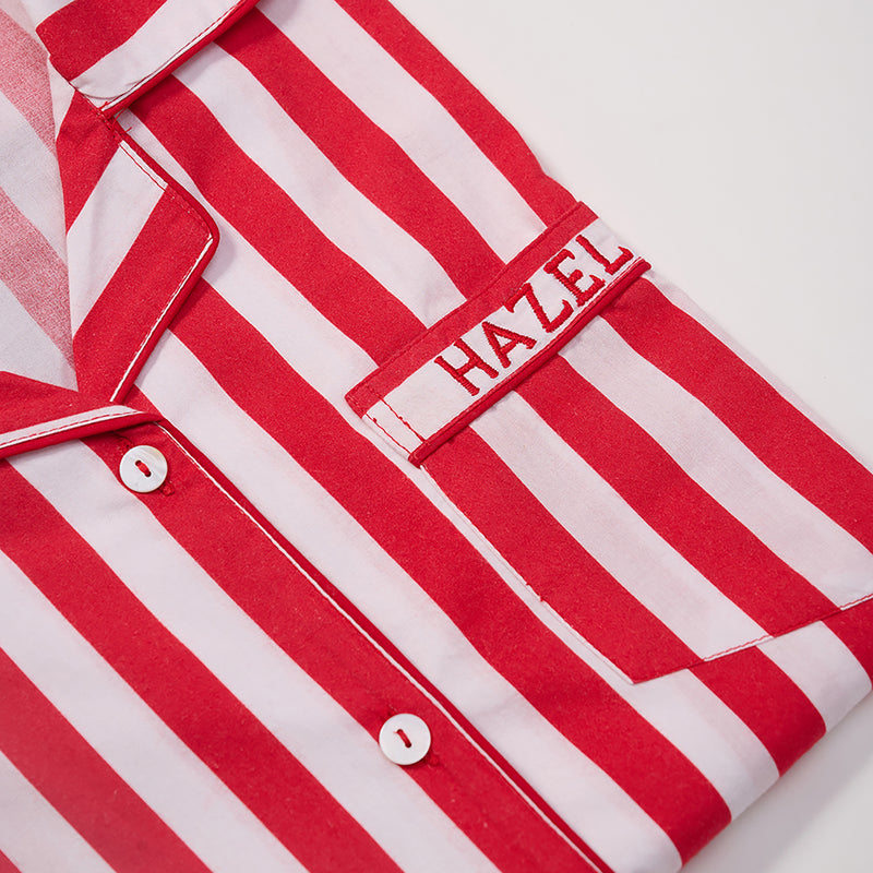 Women Holiday Stripes Pajama Set