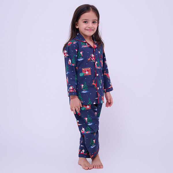 Santa’s Stopover Pajama Set For Kids
