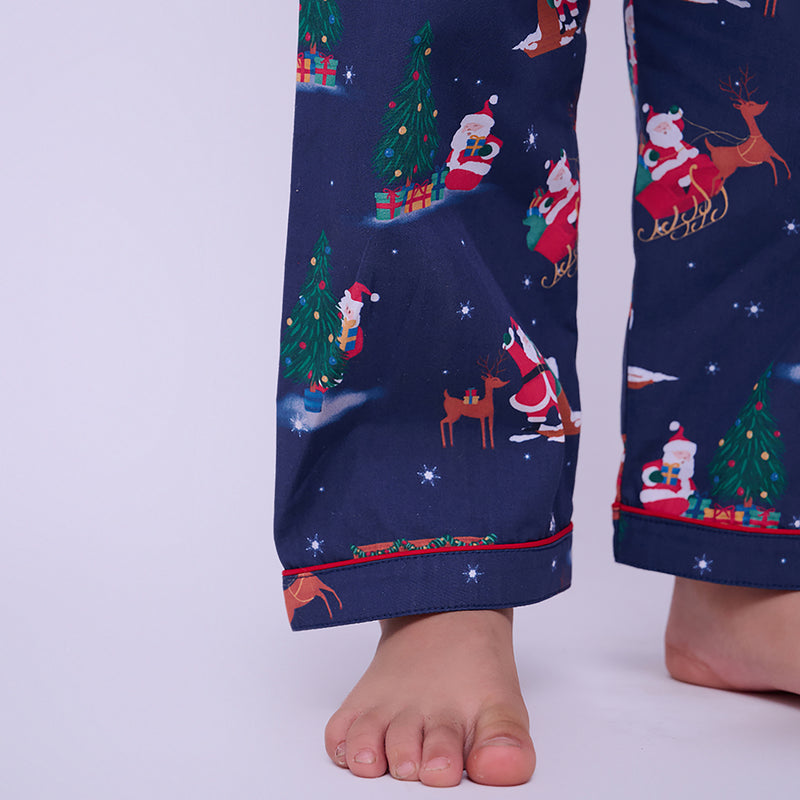 Santa’s Stopover Pajama Set For Kids