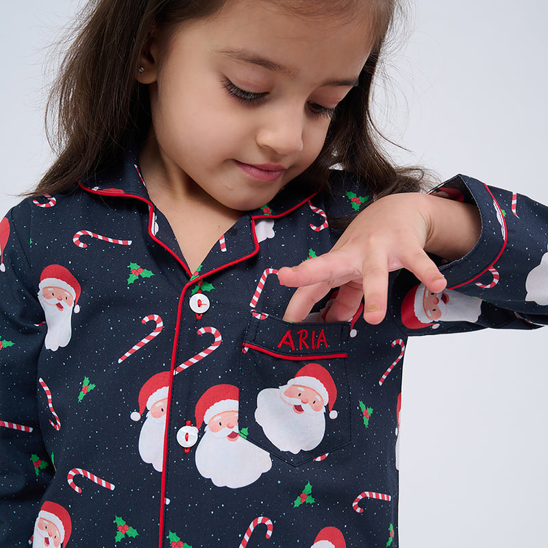 Sweet Santa Pajama Set For Kids