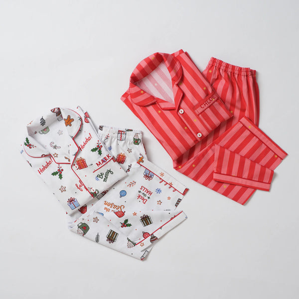 Women Merry Stripes Pajama Set