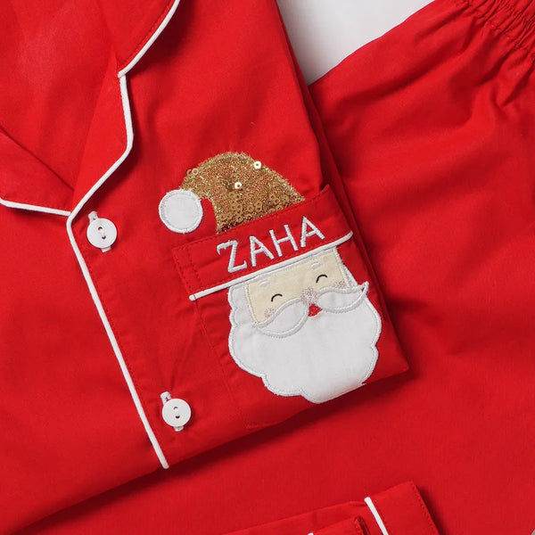 Women Santa Sparkle Pajama Set