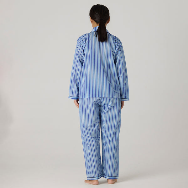 Women Nautical Striped Pima Pajama Set