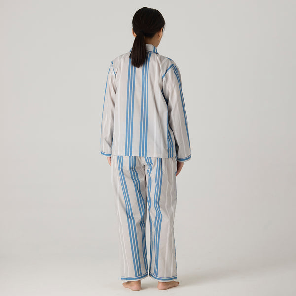 Women Coastal Striped Pima Pajama Set