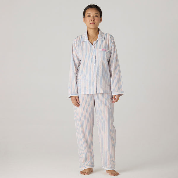 Women Serene Striped Pima Pajama Set