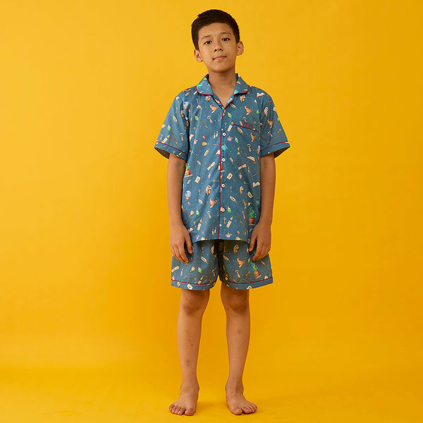 The Great Wizard Pima Shorts Set For Kids